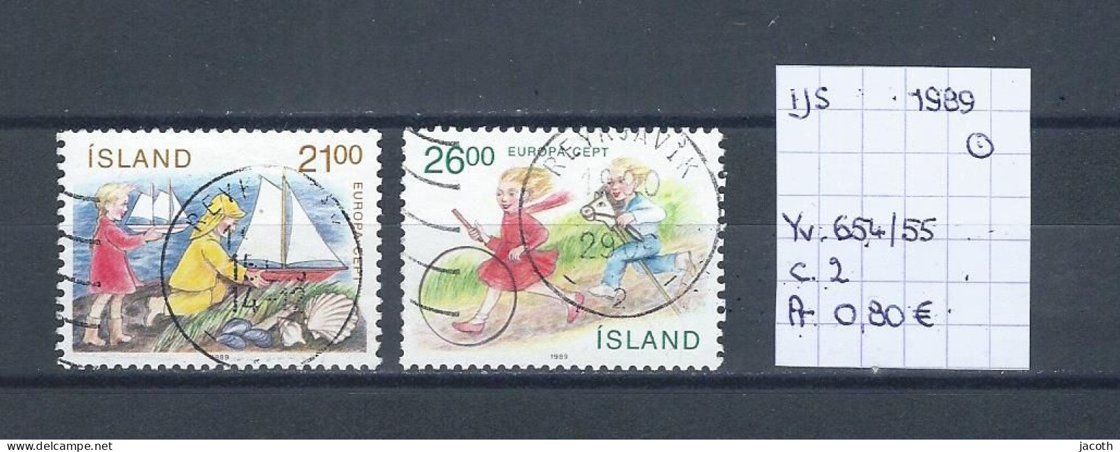 (TJ) IJsland 1989 - YT 654/55 (gest.:obl./used) - Gebraucht