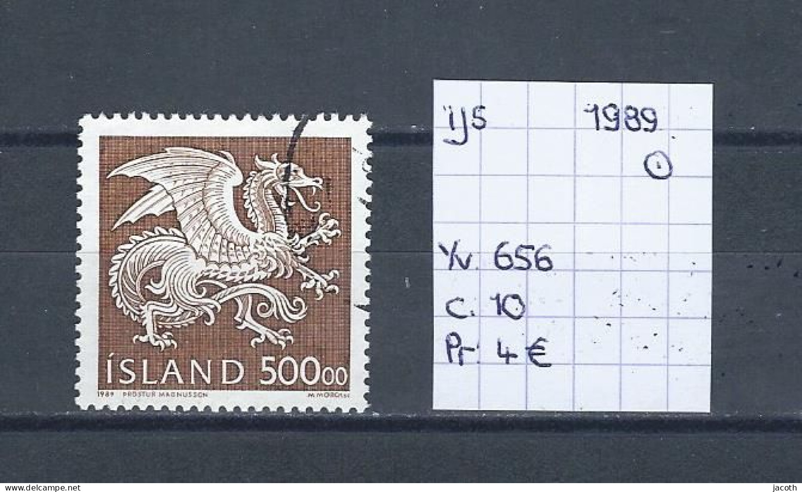 (TJ) IJsland 1989 - YT 656 (gest./obl./used) - Usati