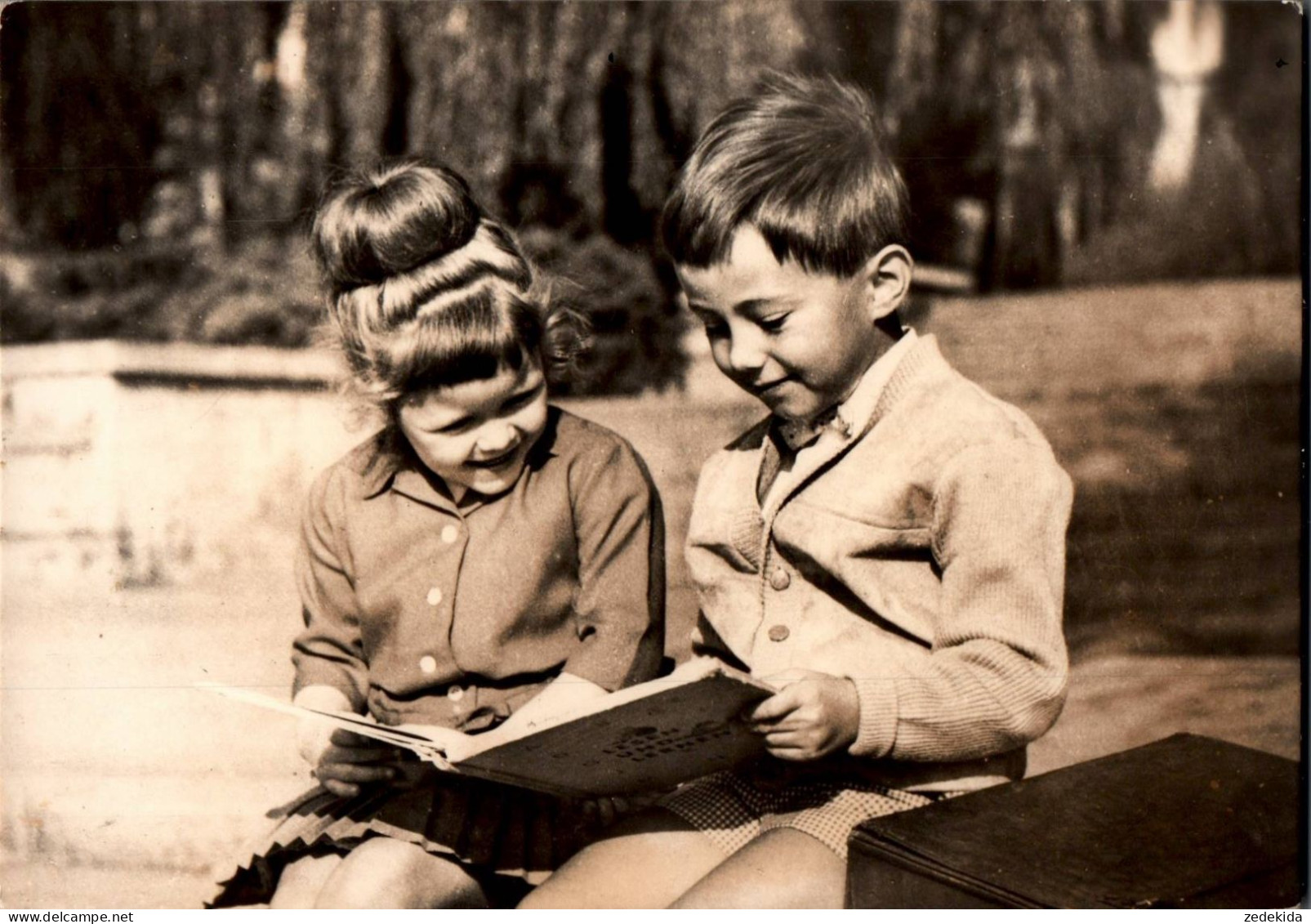 G8188 - TOP Glückwunschkarte Schulanfang - Kinder Junge Mädchen - Verlag Köhler & Büßer DDR - Premier Jour D'école