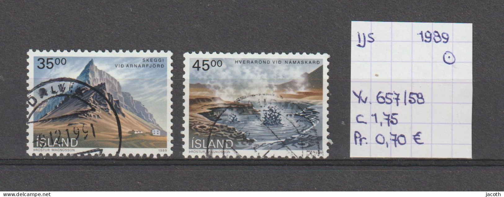 (TJ) IJsland 1989 - YT 657/58 (gest./obl./used) - Used Stamps