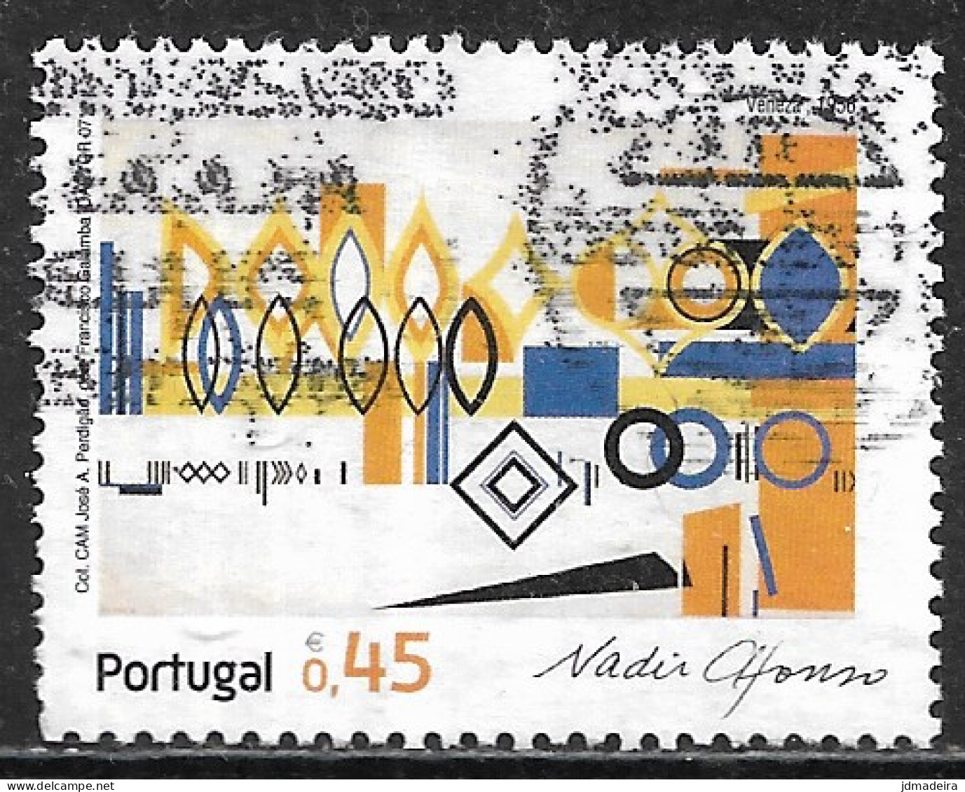 Portugal – 2007 Nadir Afonso 0,45 Used Stamp - Usati