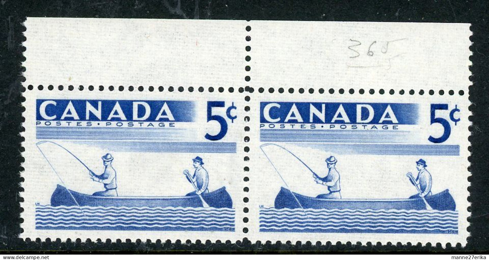 Canada 1957 MNH Fishing - Unused Stamps