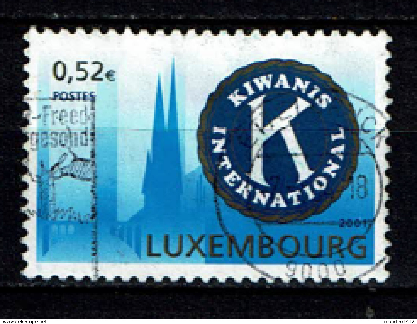 Luxembourg 2001 - YT 1503 - Kiwanis International - Gebruikt