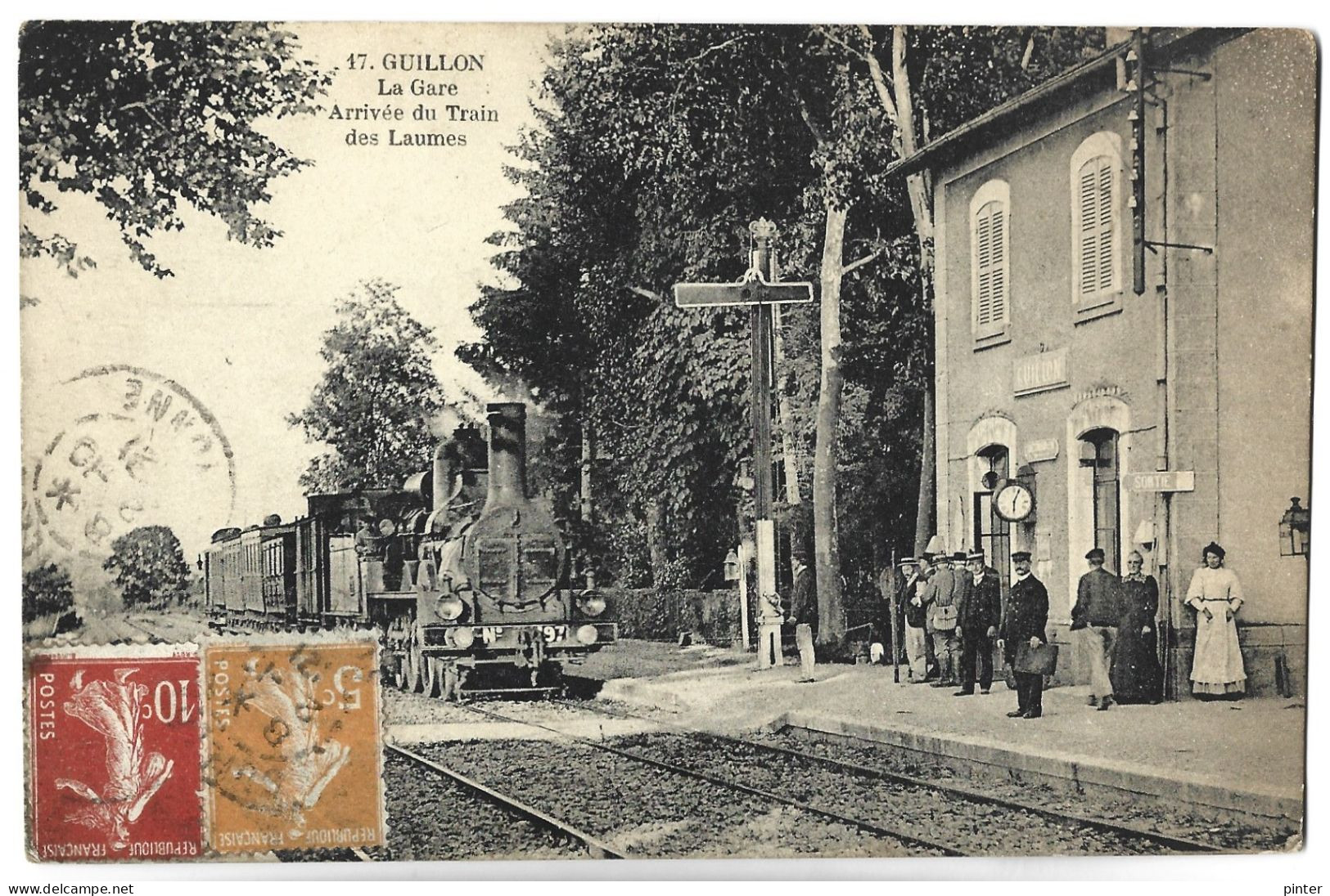 GUILLON - La Gare - Arrivée Du TRAIN Des Laumes - Guillon