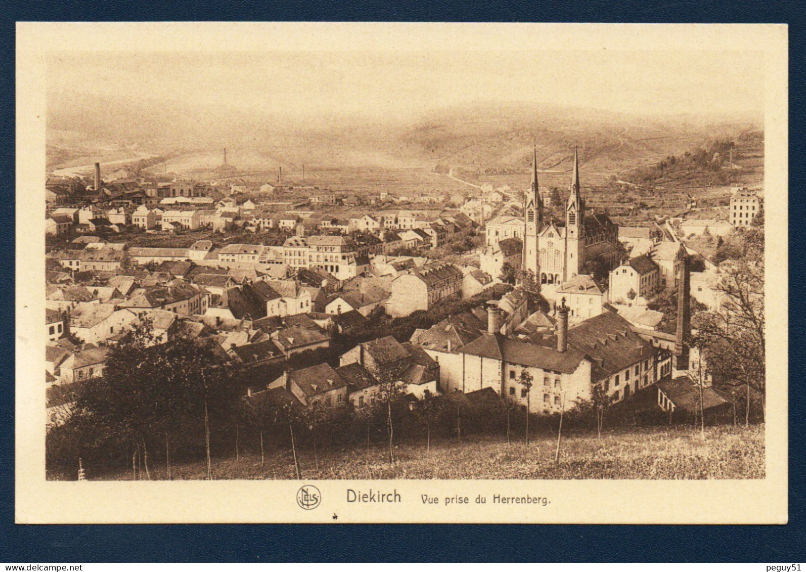 Luxembourg. Diekirch. Vue Prise De La Colline Du Herrenberg Avec L'église Saint--Laurent. - Diekirch