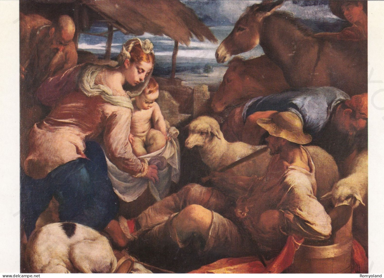 CARTOLINA  ROMA,LAZIO-GALLERIA BORGHESE-IACOPO BASSANO-PRESEPIO-STORIA,MEMORIA,CULTURA,RELIGIONE,NON VIAGGIATA - Ausstellungen