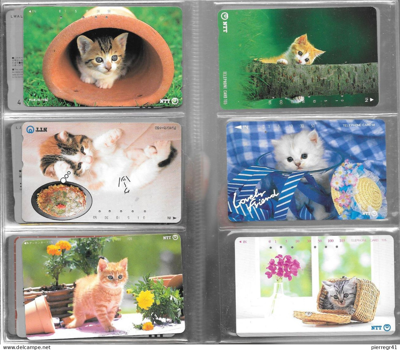 40 CARTES-MAGNETIQUE-JAPON-THEME-CHATONS-TBE - Katzen