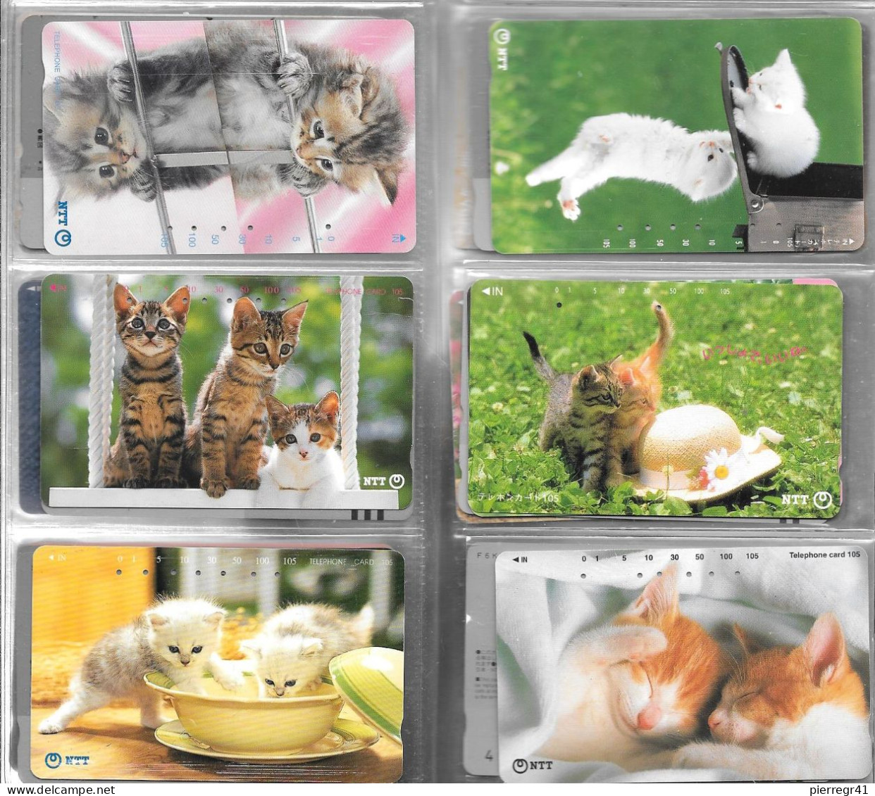 40 CARTES-MAGNETIQUE-JAPON-THEME-CHATONS-TBE - Katten