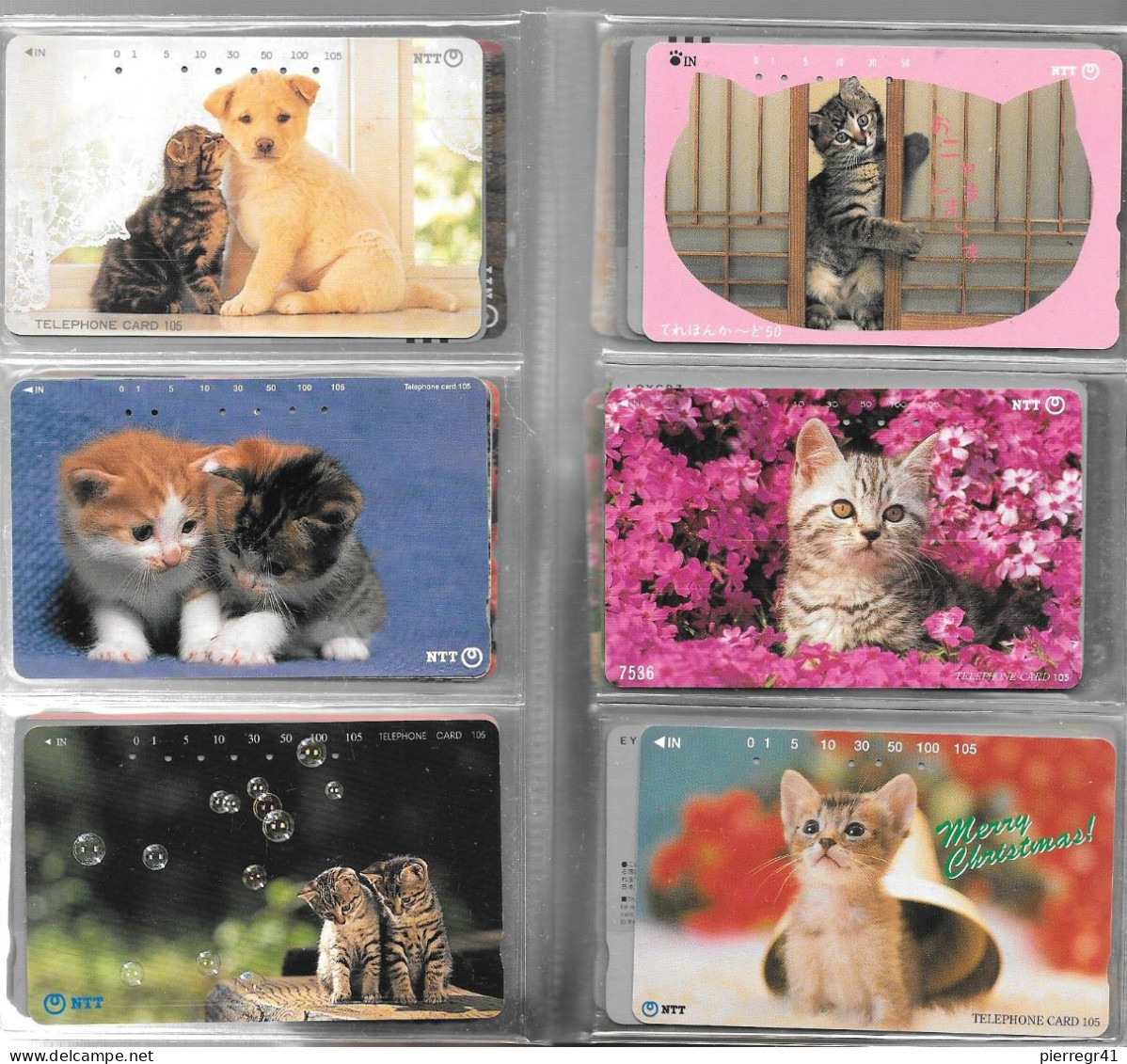 40 CARTES-MAGNETIQUE-JAPON-THEME-CHATONS-TBE - Gatos