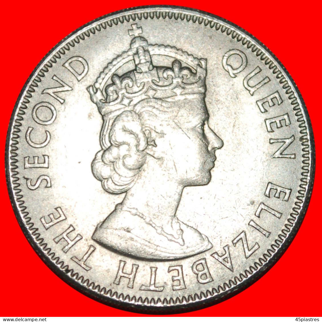 * GREAT BRITAIN (1957-1965): FIJI  1 FLORIN 1965 LION! ELIZABETH II (1953-2022) · LOW START ·  NO RESERVE! - Fidji