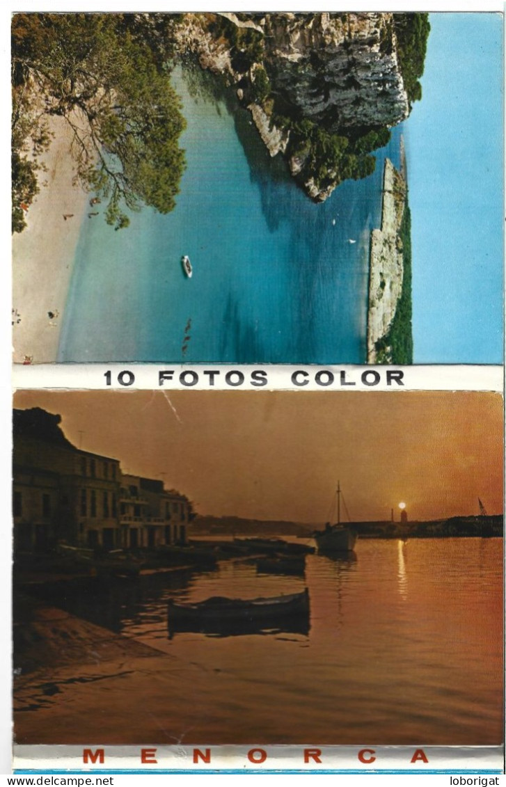 LIBRO FLEXO DE POSTALES CON 10 VISTAS DE MENORCA.-  ( MENORCA ) - Menorca