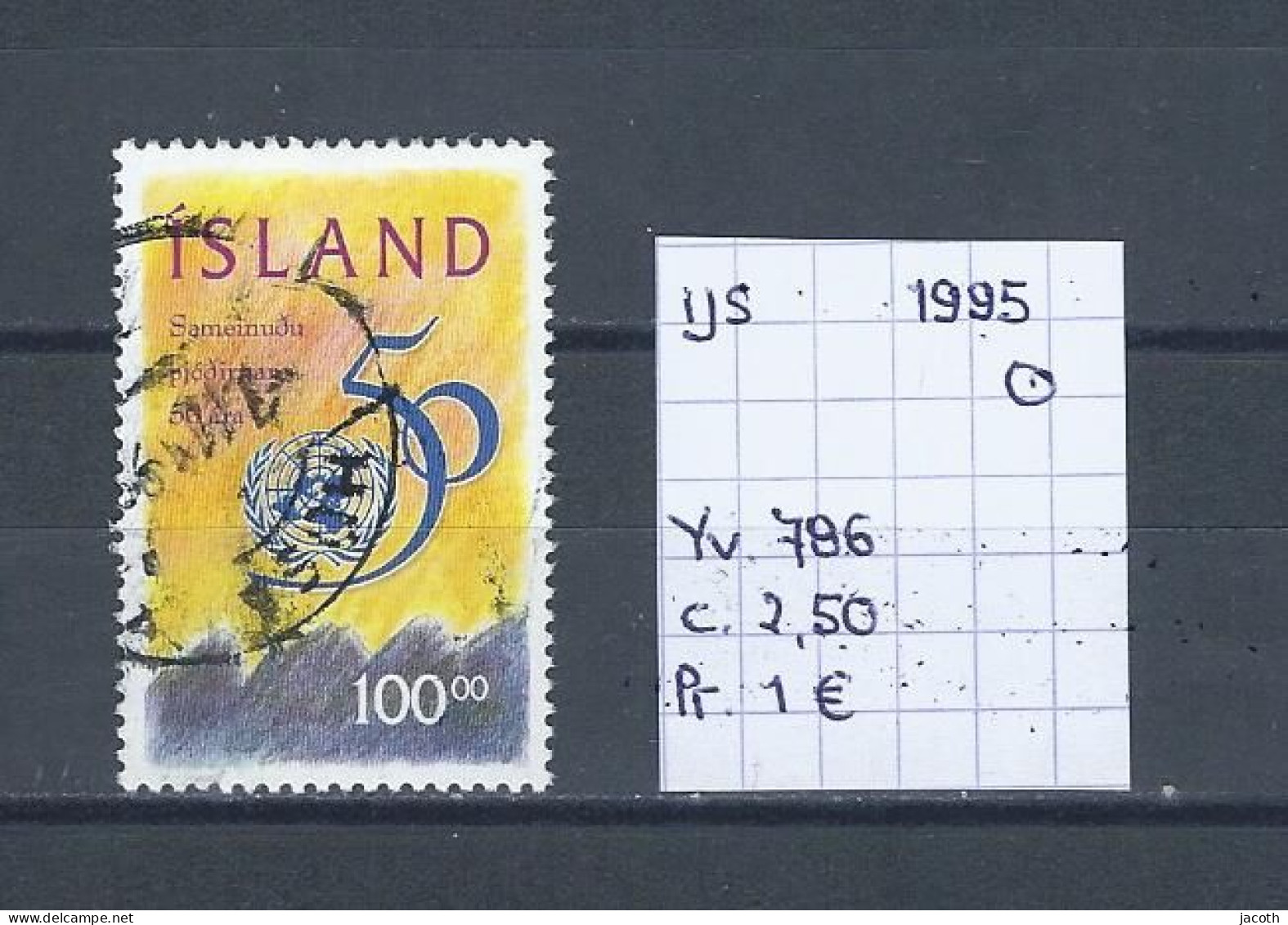 (TJ) IJsland 1995 - YT 786 (gest./obl./used) - Gebruikt