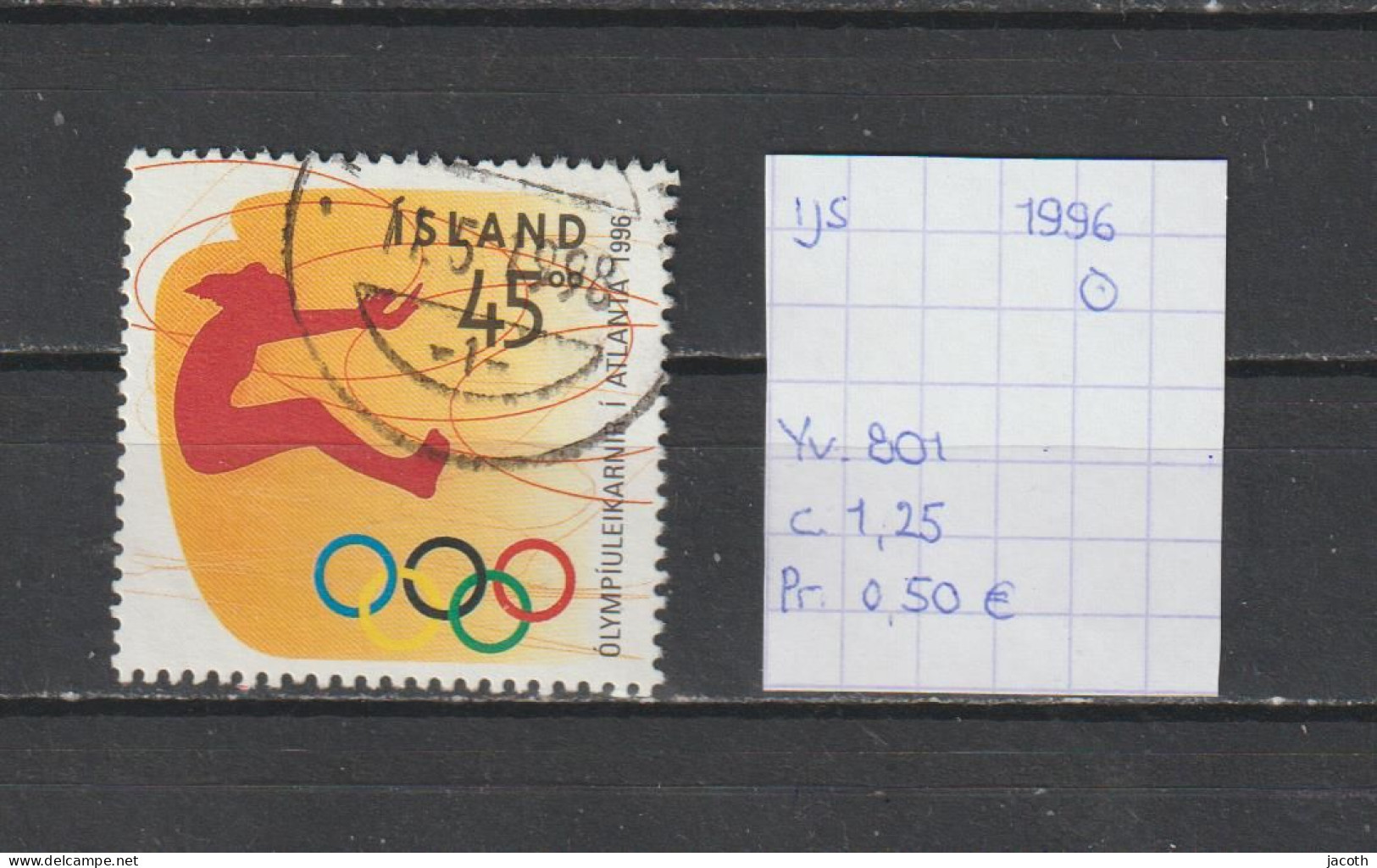 (TJ) IJsland 1996 - YT 801 (gest./obl./used) - Used Stamps