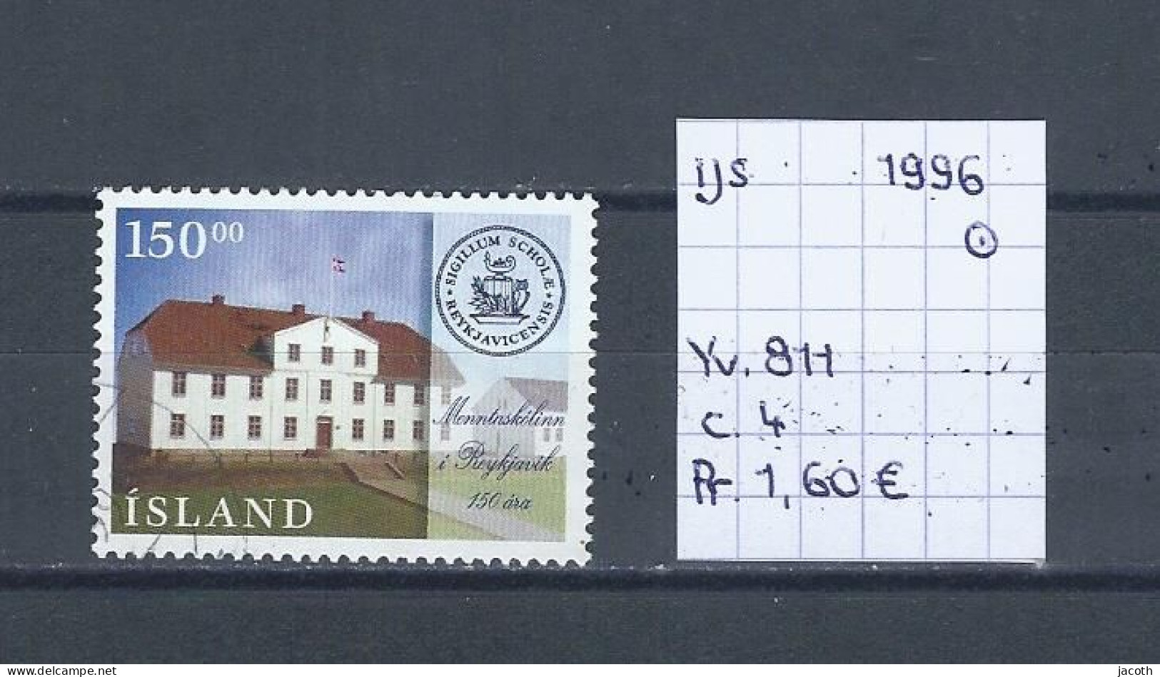 (TJ) IJsland 1996 - YT 811 (gest./obl./used) - Usados