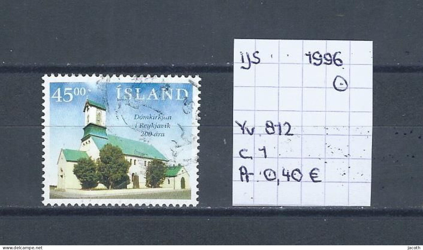 (TJ) IJsland 1996 - YT 812 (gest./obl./used) - Oblitérés