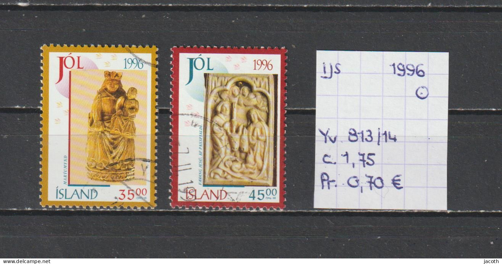 (TJ) IJsland 1996 - YT 813/14 (gest./obl./used) - Usati