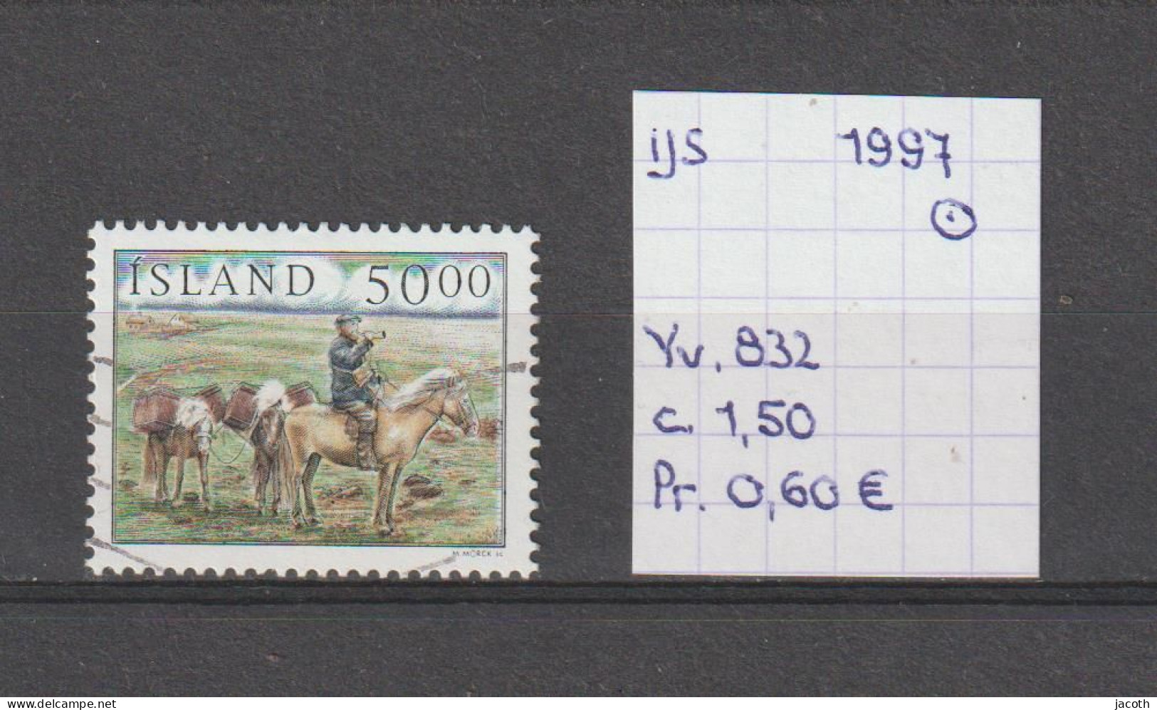 (TJ) IJsland 1997 - YT 832 (gest./obl./used) - Gebruikt