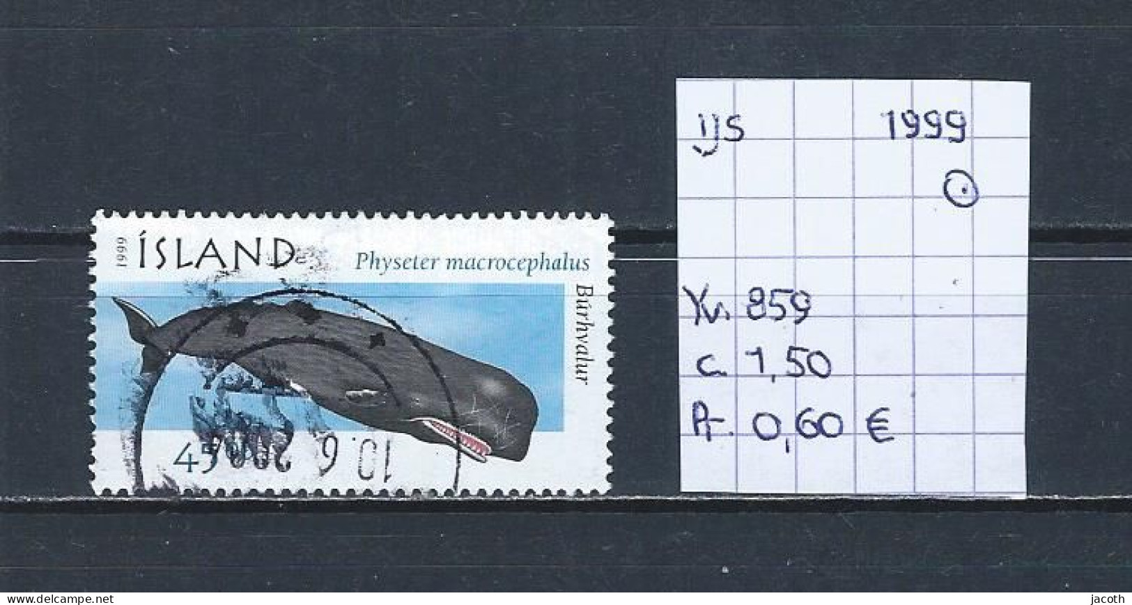 (TJ) IJsland 1999 - YT 859 (gest./obl./used) - Usati