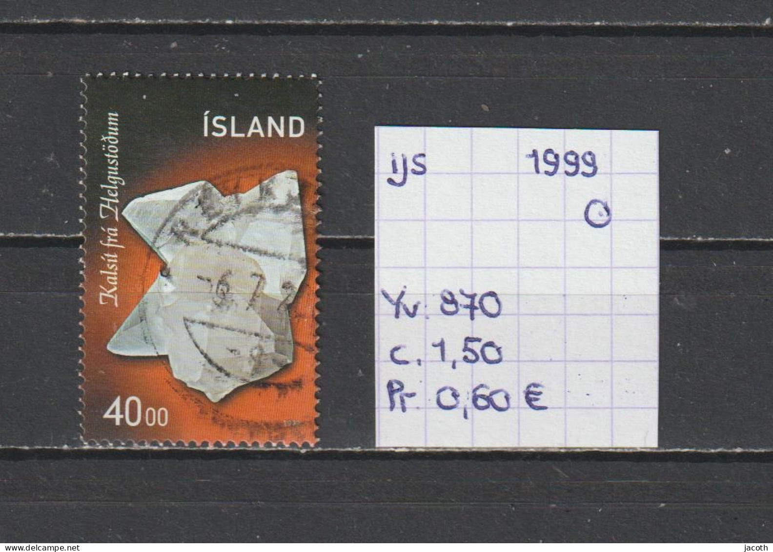 (TJ) IJsland 1999 - YT 870 (gest./obl./used) - Usados