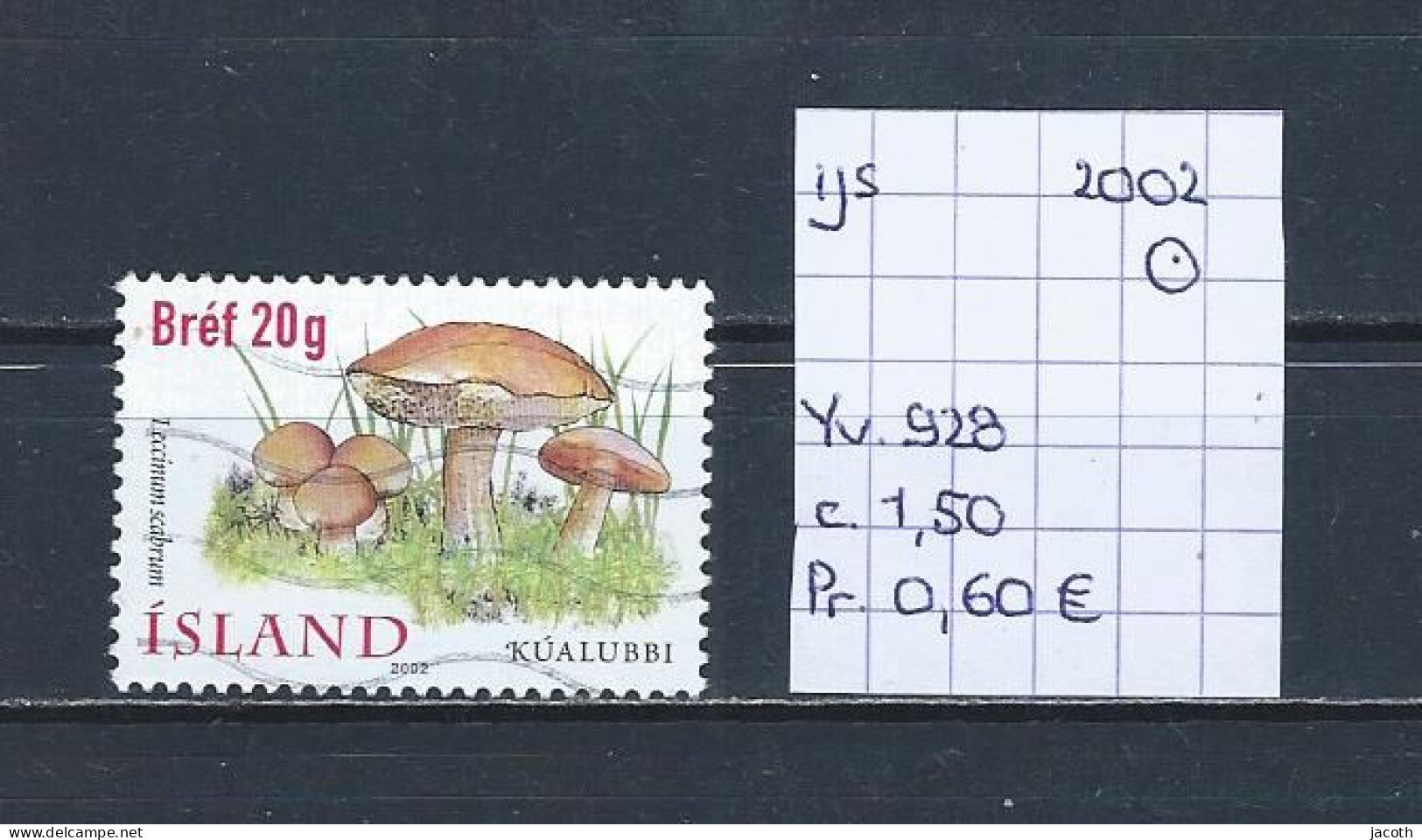 (TJ) IJsland 2002 - YT 928 (gest./obl./used) - Used Stamps