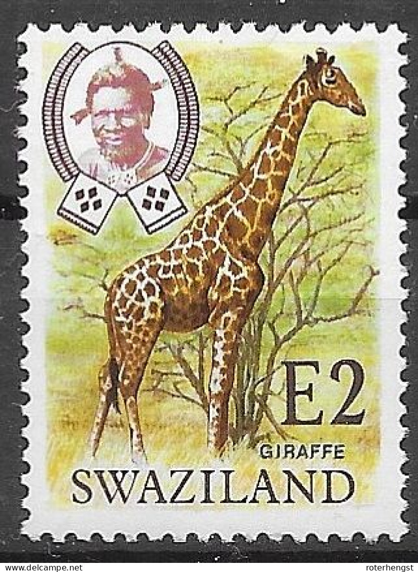 Swaziland Mnh ** Nsc Good Giraffe Stamp 10 Euros 1975 - Swaziland (1968-...)