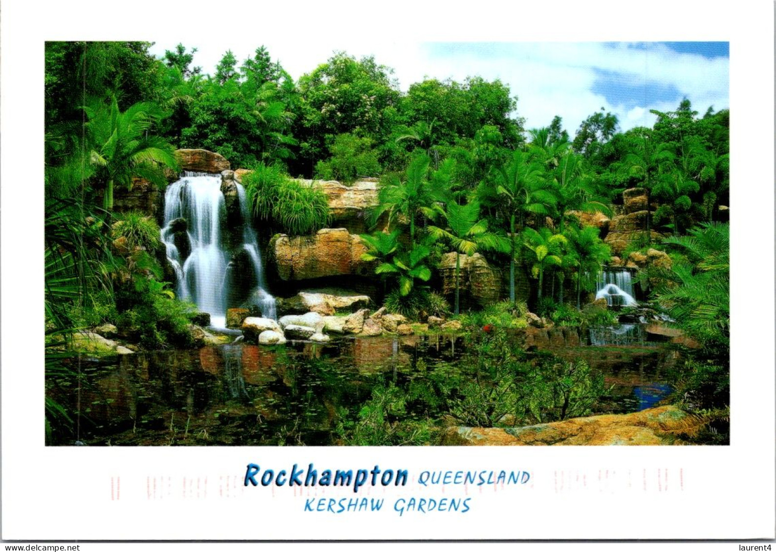 4-12-2023 (1 W 16) Australia - QLD - Rockhampton Kershay Gardens (Waterfall) Posted With Bird Stamp - Rockhampton