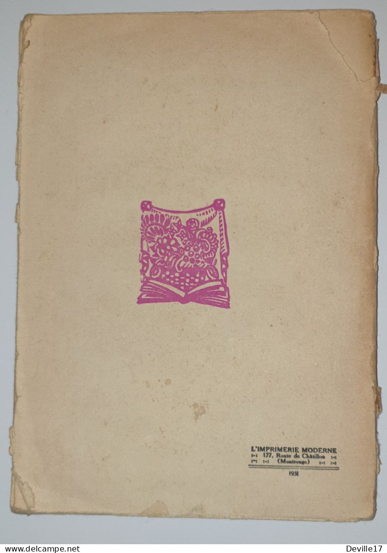 LIVRE "L'ANGE DU SUICIDE" - ROMAN - MAURICE ROSTAND - EDITION J. FERNECZI & FILS - ILLUSTRE PAR JULIETTE REYNAUD - 1929 - Griezelroman