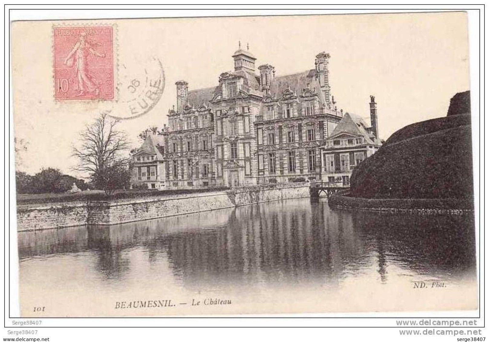 BEAUMESNIL - Le Château - Naissance De Germaine Beslard - 1906 # 16 - Beaumesnil