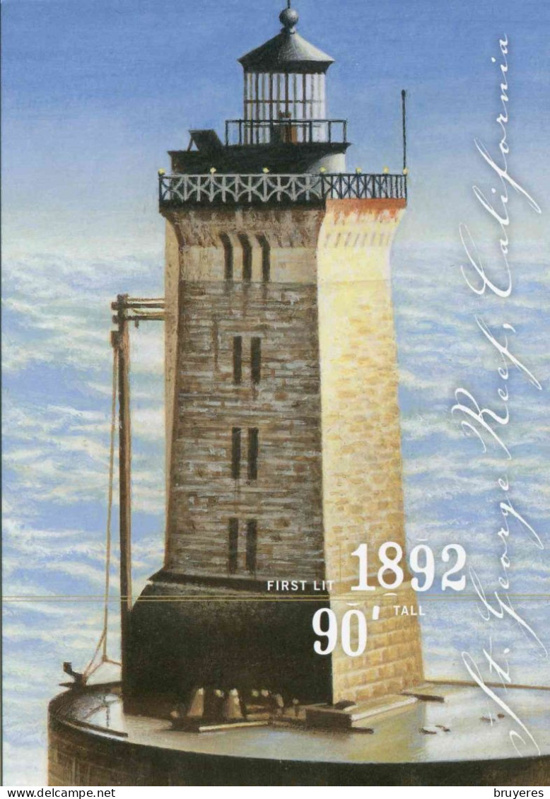 ENTIER POSTAL De 2007 Sur CP Des US Avec Timbre Et Illust. "PHARE DE ST. GEORGE REEF De 1892, CALIFORNIE" - 2001-10