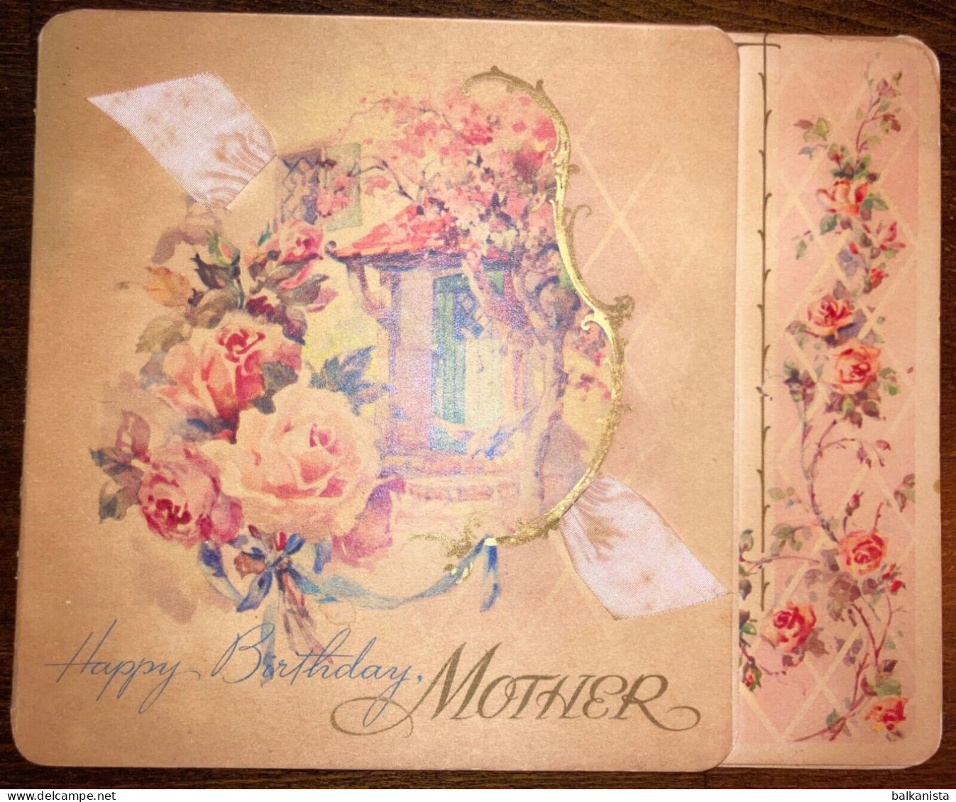 Happy Birthday Mother - Raphael Tuck And Sons 18xx22 Cm Card - Saluti Da.../ Gruss Aus...