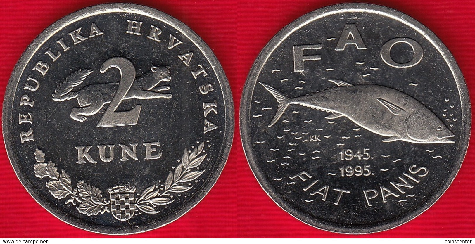 Croatia 2 Kune 1995 Km#22 "50 Years Of FAO" UNC - Croatie