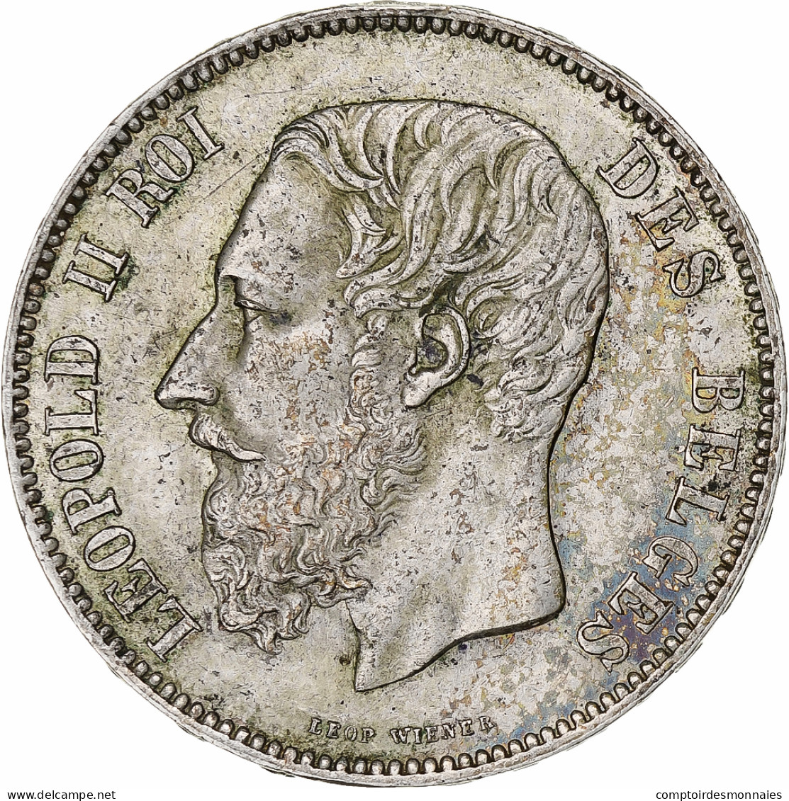 Monnaie, Belgique, Leopold II, 5 Francs, 5 Frank, 1873, TTB, Argent, KM:24 - 5 Frank