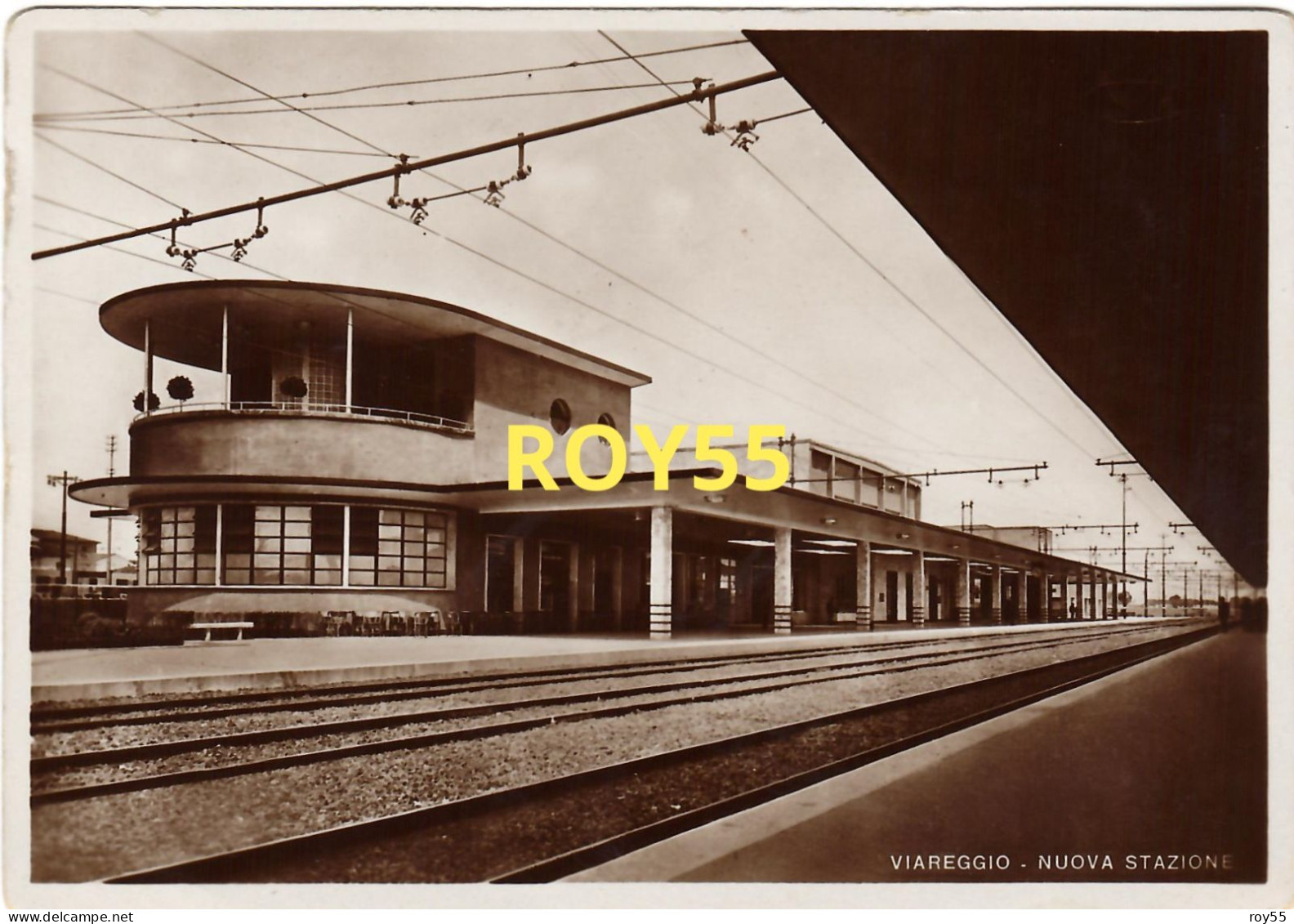 Toscana Viareggio Nuova Stazione Veduta Interno Stazione Ferroviaria Di Viareggio Anni 30 40 - Gares - Sans Trains