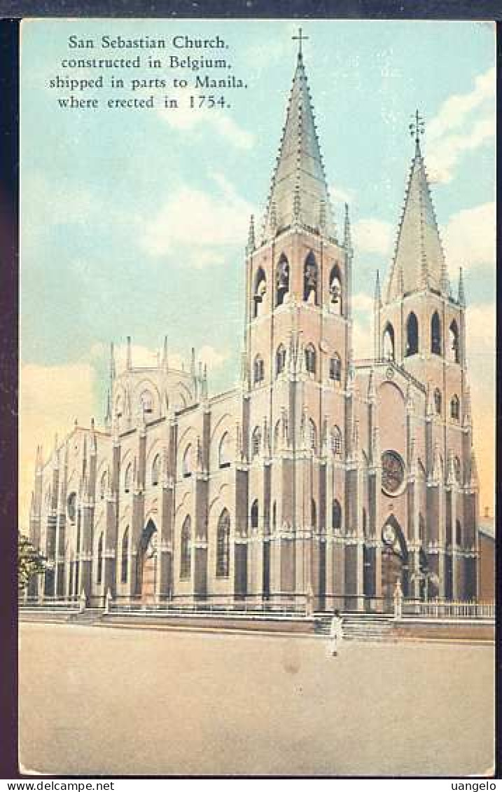 %835 SAN SEBASTIAN CHURCH , CONSTRUCTED IN BELGIUM , SHIPPED IN PARTS TO MANILA - Philippines