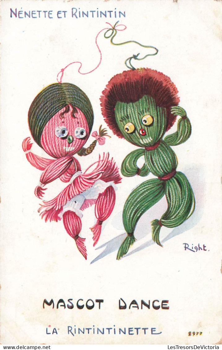 ILLUSTRATEUR - Nénette Et Rintintin - Mascot Dance - Right - Colorisé - Carte Postale Ancienne - Other & Unclassified