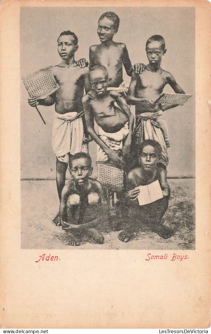 YÉMEN - Aden - Somali Boys - Carte Postale Ancienne - Yemen