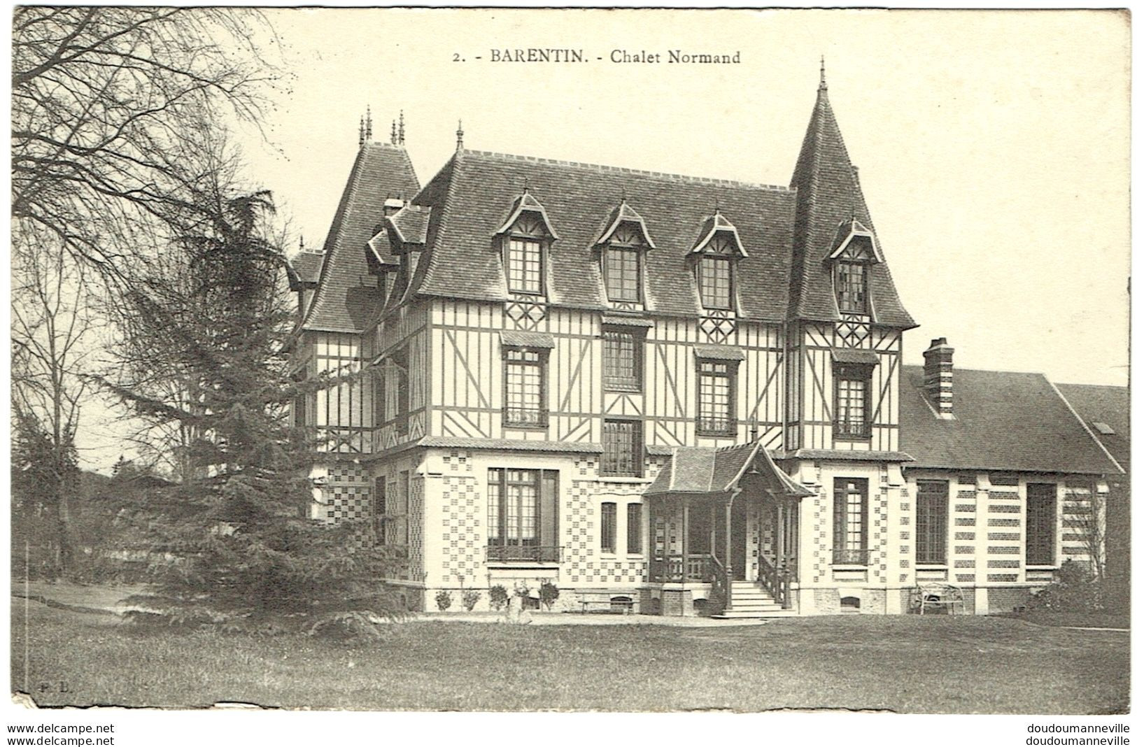 CPA - 76 - BARENTIN - Chalet Normand - Manoir - Château - Architecture - Barentin