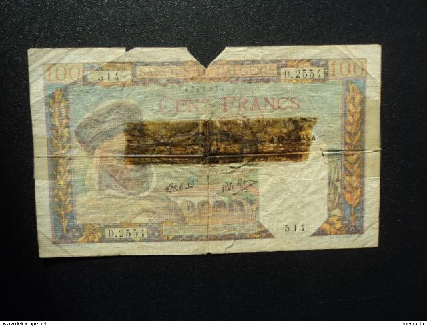 ALGÉRIE : 100 FRANCS   19-7-1945    MetK 28 / P 88     AB * - Algerije