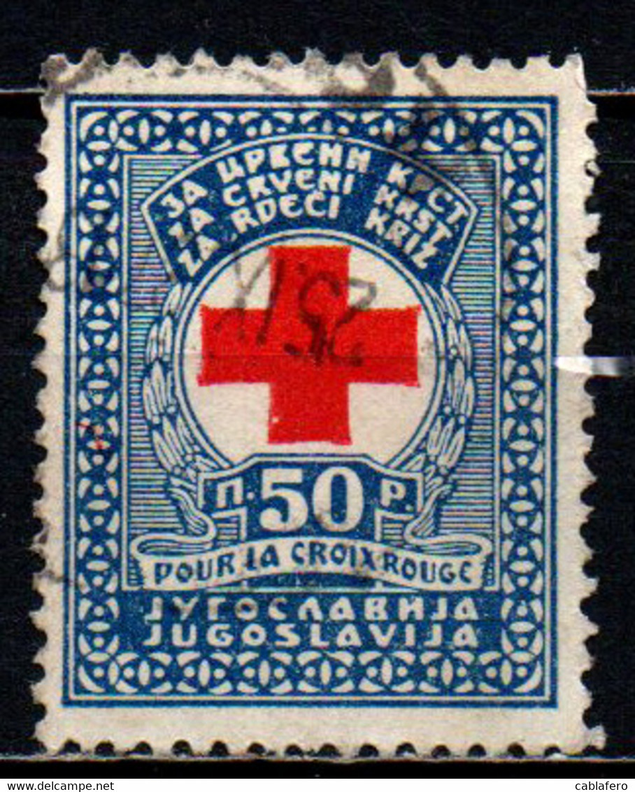 JUGOSLAVIA - 1933 - Red Cross Emblem - USATO - Usados