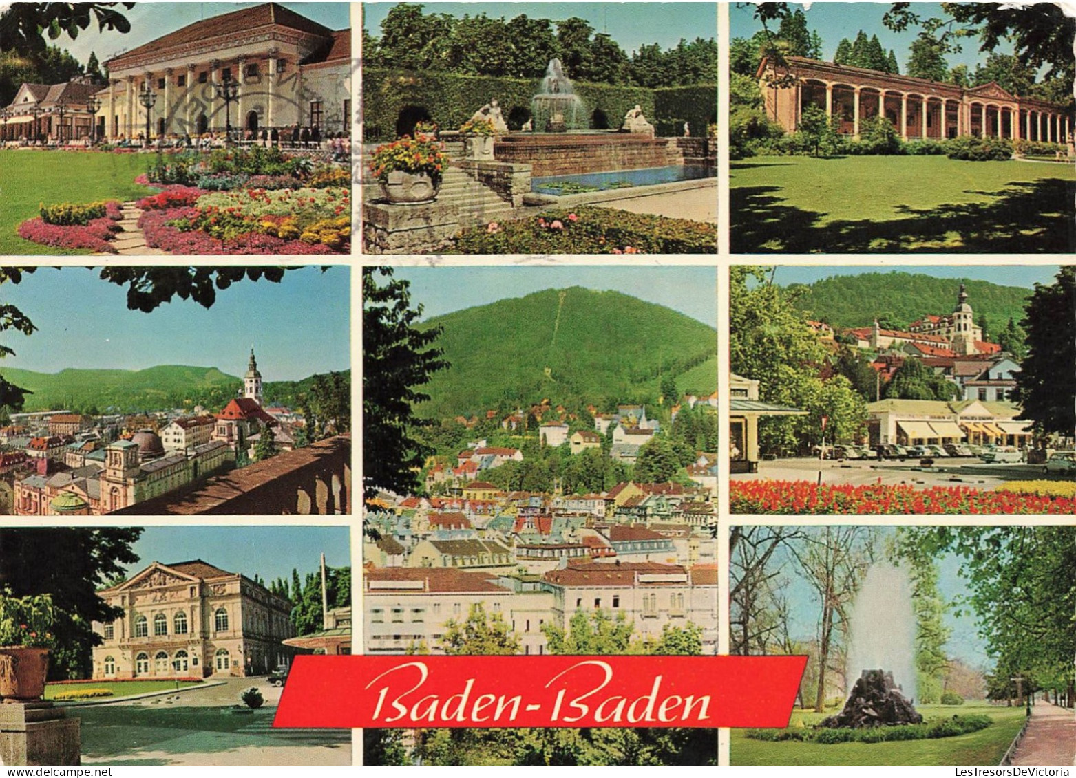 ALLEMGANE - Baden Baden - Multi Vues - Carte Postale Ancienne - Baden-Baden