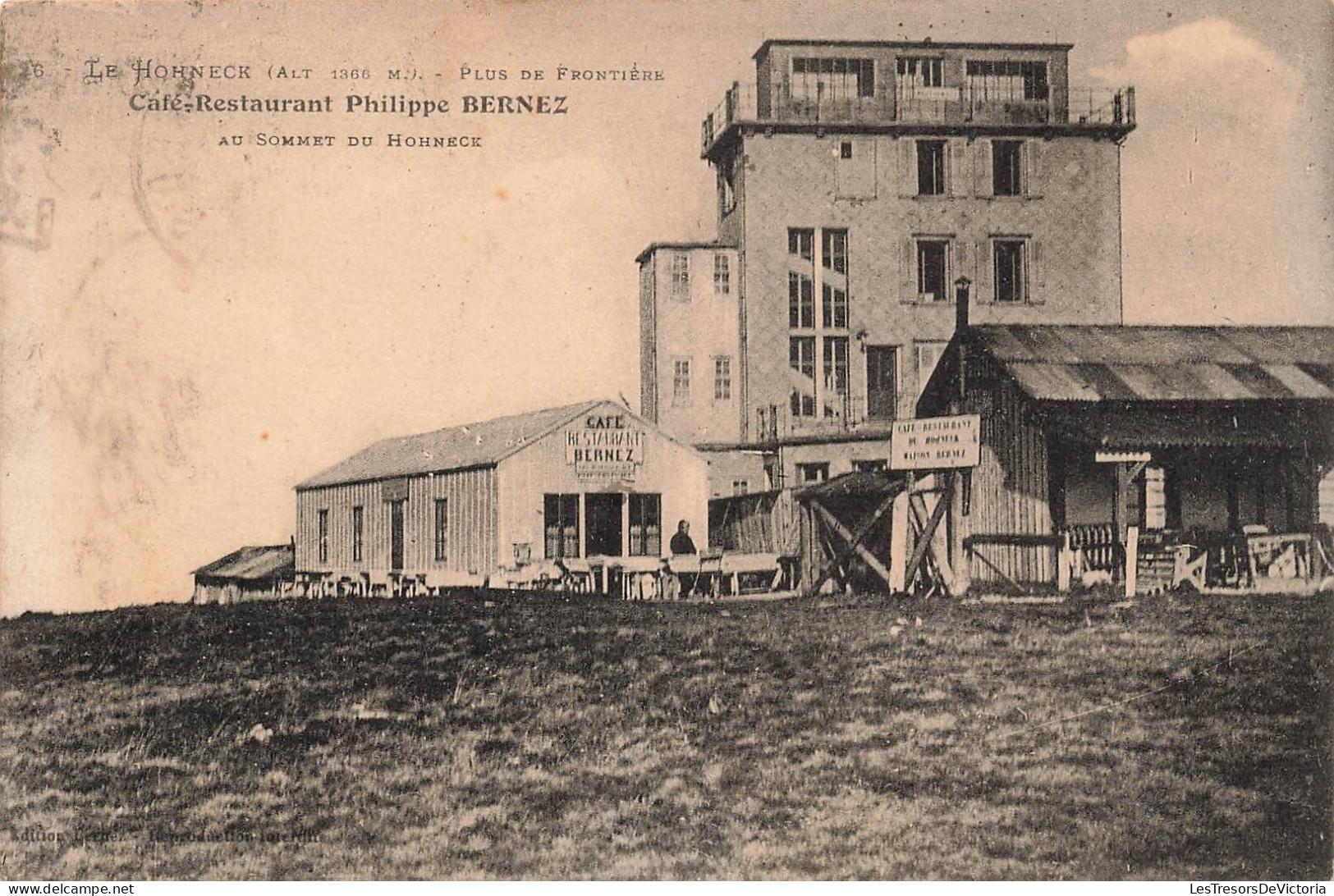 FRANCE - Le Hohneck - Plus De Frontière - Café-restaurant Philippe Bernez - Carte Postale Ancienne - Autres & Non Classés