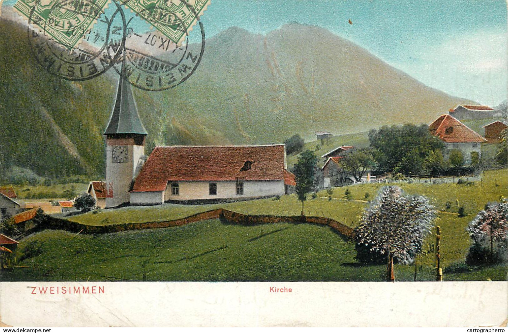 Zweisimmen Kirche 1907 - Zweisimmen