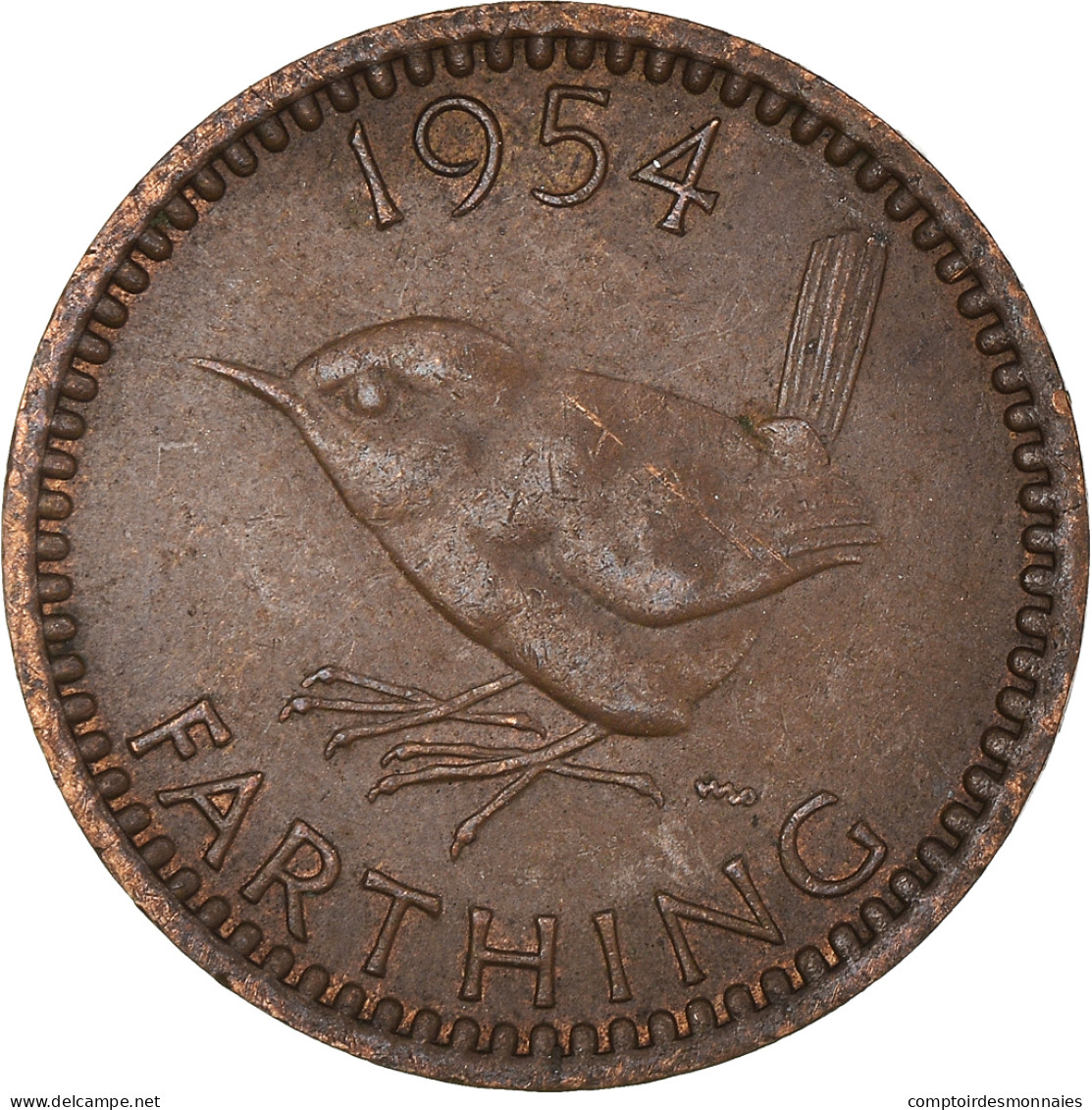 Monnaie, Grande-Bretagne, Farthing, 1954 - B. 1 Farthing