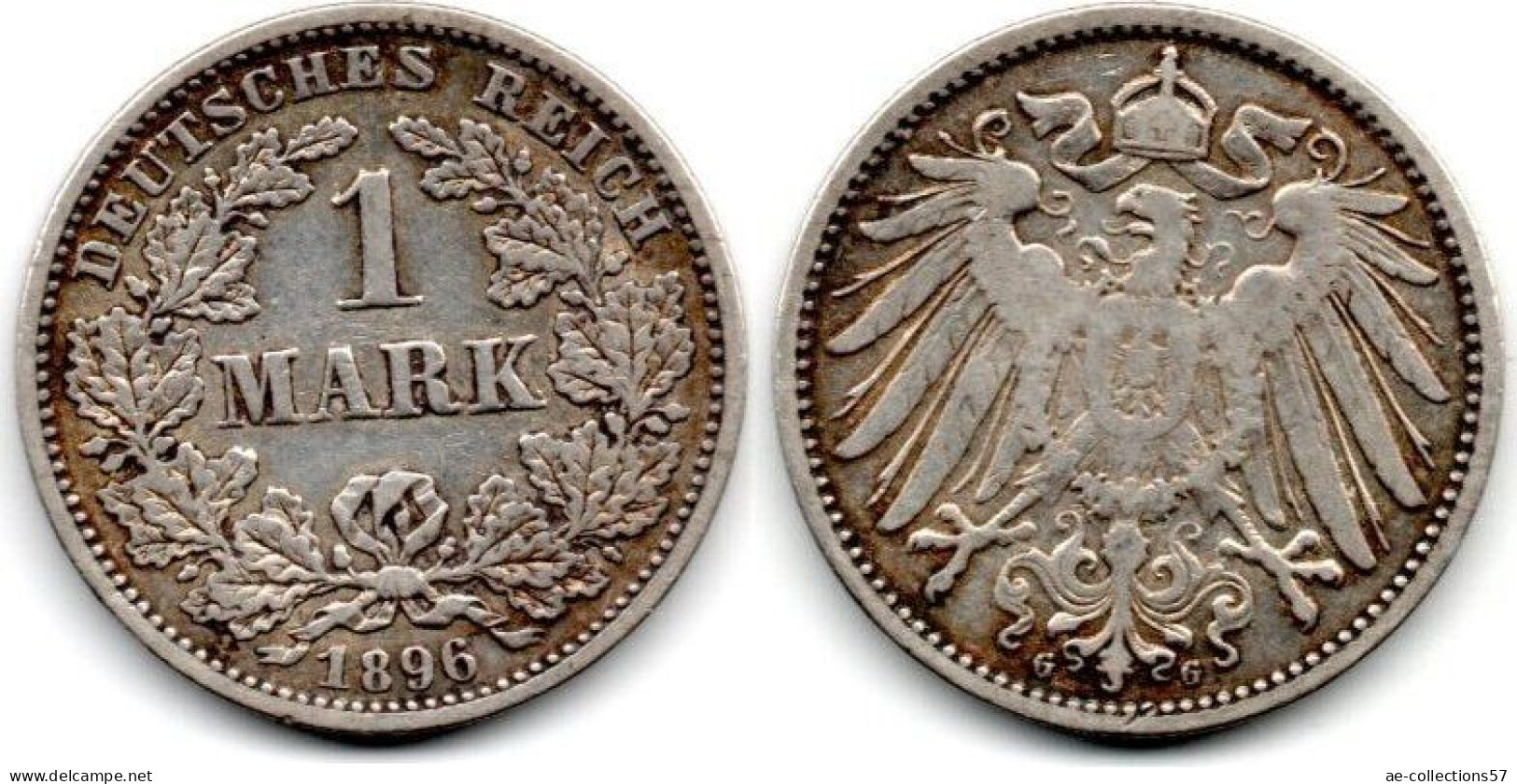MA 29009  / Allemagne - Deutschland - Germany 1 Mark 1896 G TB+ - 1 Mark