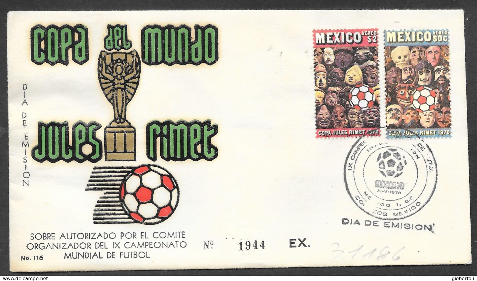 Messico/Mexico/Mexique: FDC, "MEXICO '70" - 1970 – Mexico