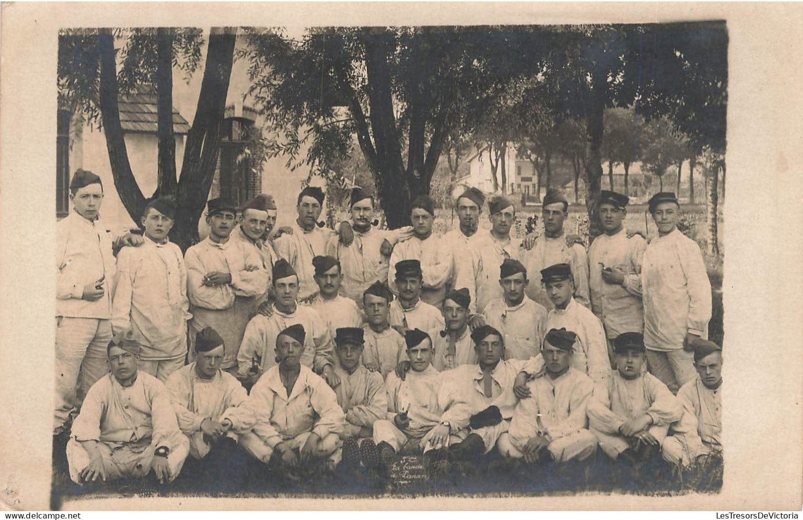 CARTE PHOTO - Groupe D'hommes - Carte Postale Ancienne - Photographie