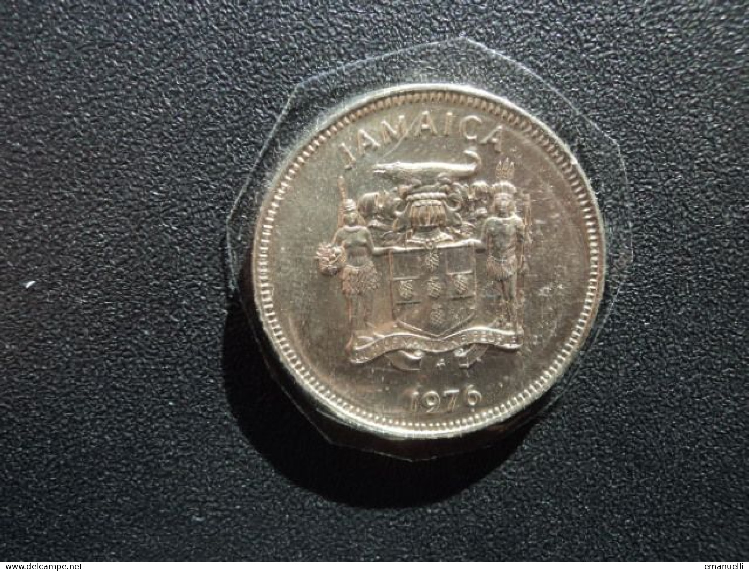 JAMAÏQUE :  25 CENTS  1976 FM (u)    KM 56      B.U. * - Jamaica