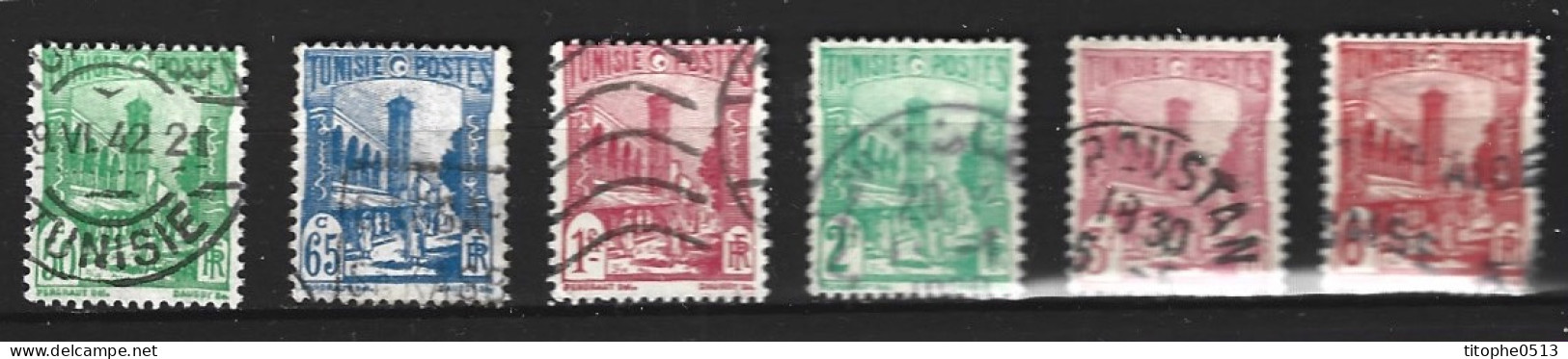 TUNISIE. Timbres Oblitérés. Mosquée Halfaouine à Tunis. - Mezquitas Y Sinagogas