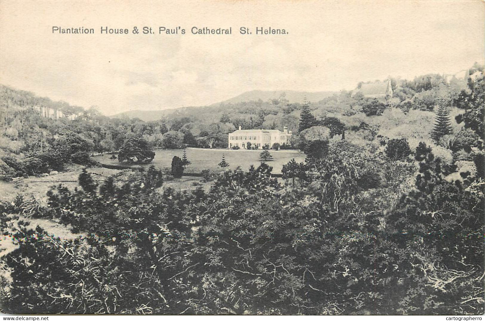 ST. HELENA Plantation House And St. Paul`s Cathedral - St. Helena