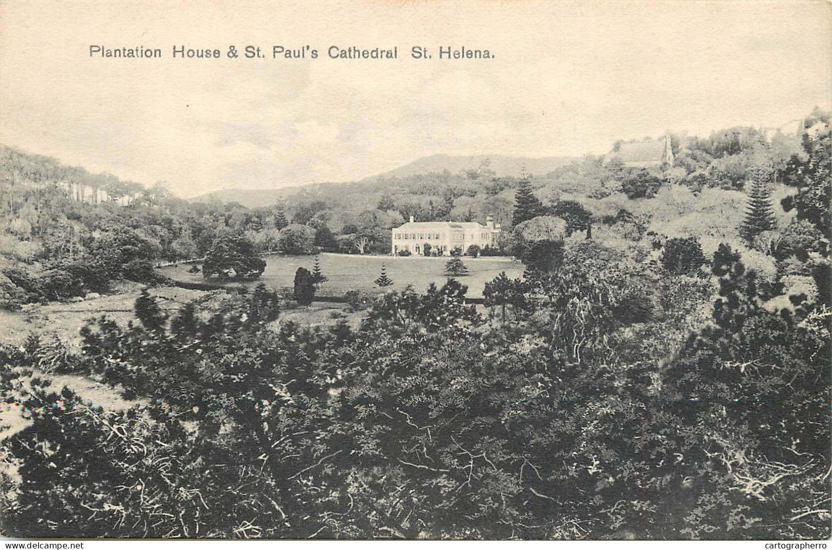 ST. HELENA Plantation House And St. Paul`s Cathedral - Santa Helena